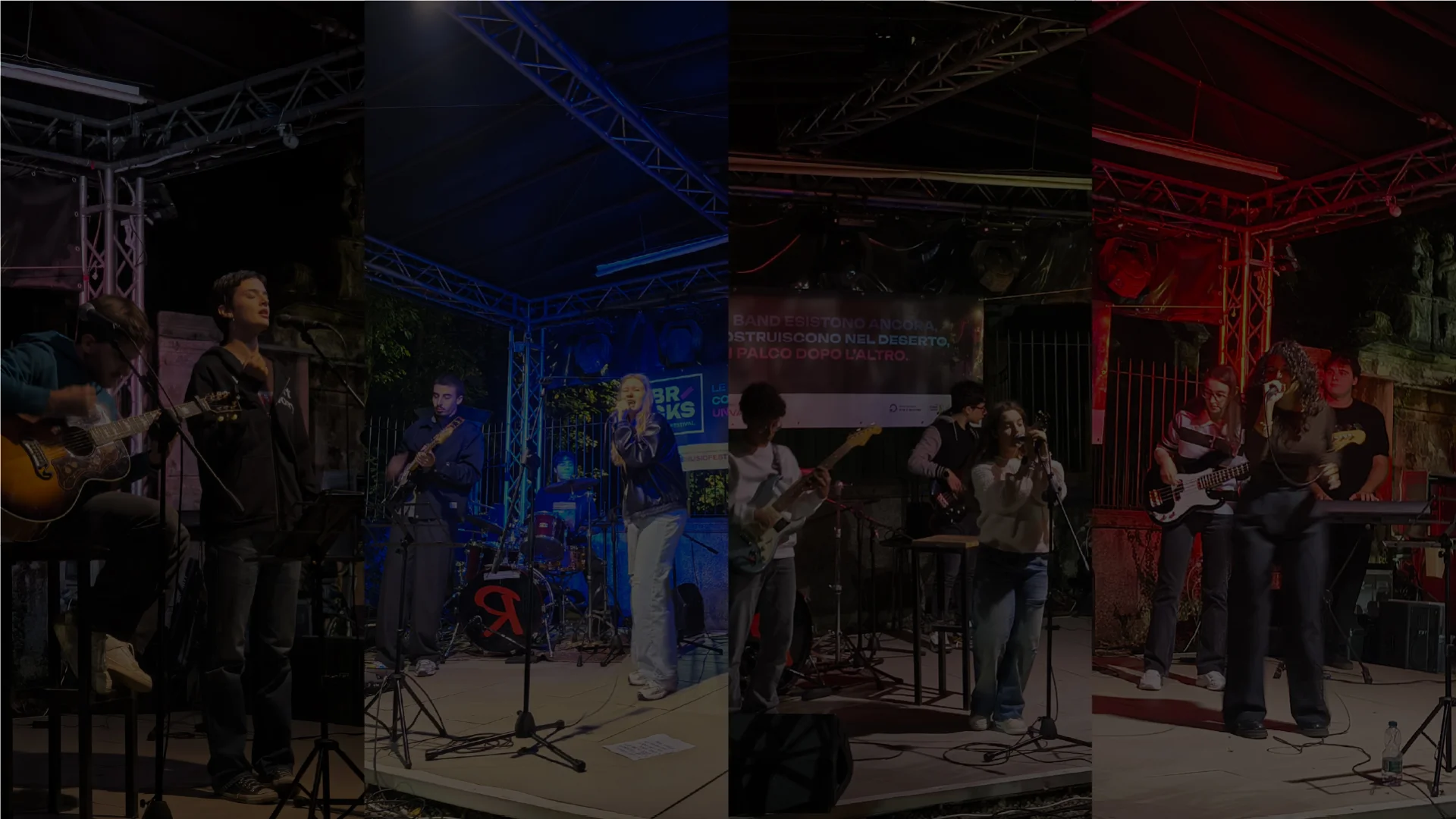 Band giovani suonano in provincia di Milano